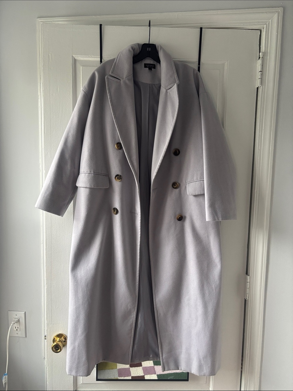 Topshop Lilac Grey Coat